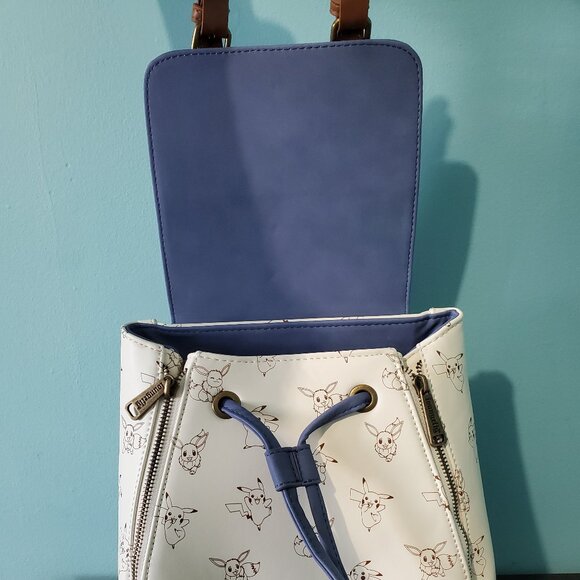 NWT Loungefly Pokemon Pikachu & Eevee Mini Backpack - Picture 7 of 8